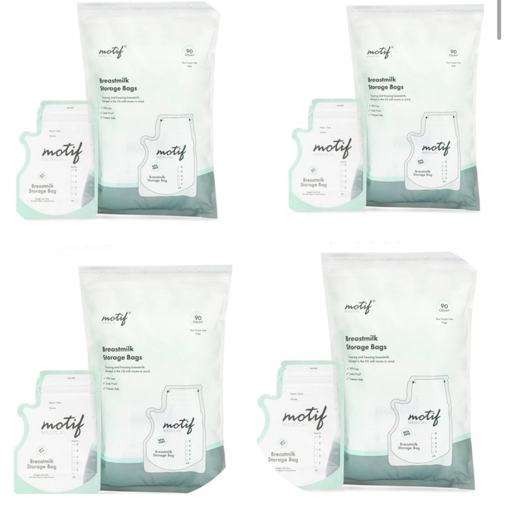 400 bags of Motif Breastmilk Storage Bags - White